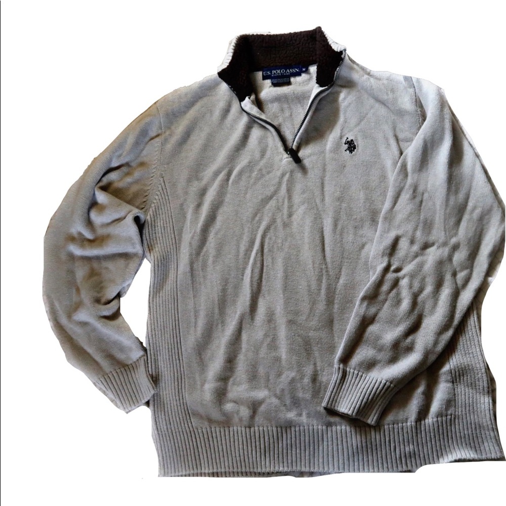 Beige men U.S POLO ASSN. sweater